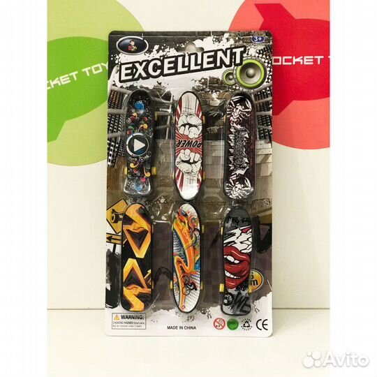 Фингерборды Набор Скейтов для пальцев 6в1