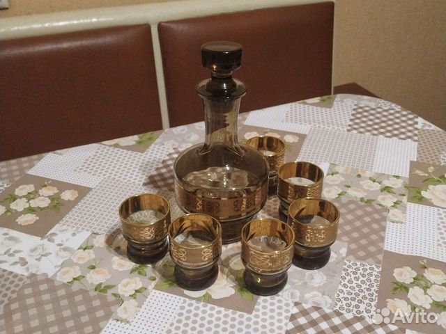 Графин с рюмками стекло СССР (раритетный)
