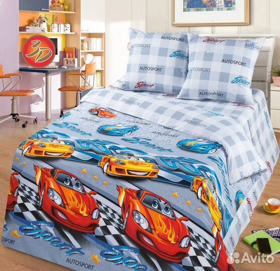 Постельное белье с машинами