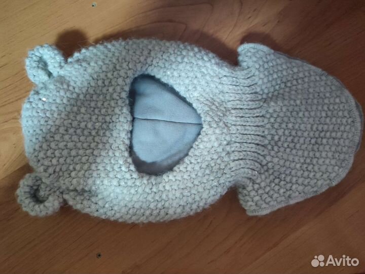 Новая шапка-шлем для девочки 46-48