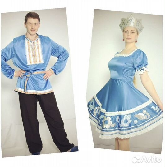 Русский народный костюм женский, мужской