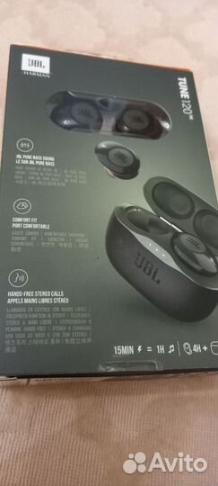 Беспроводные наушники jbl tune 120 tws