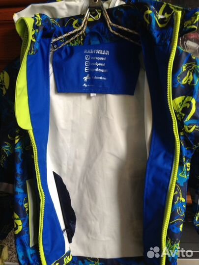 Куртка ветровка прорезиненая р 110