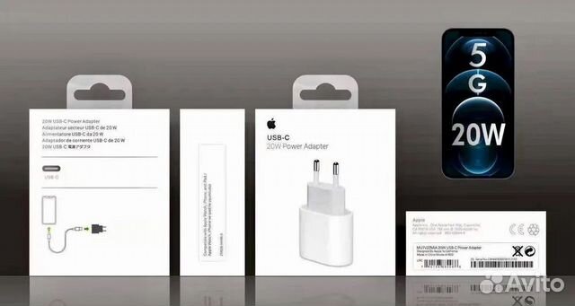Адаптер apple 20w USB-C adapter iPhone