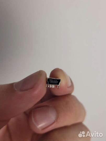 Mini USB разъём для платы (для пайки)