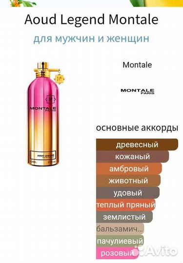 Montale Aoud Legend 80 мл от 100