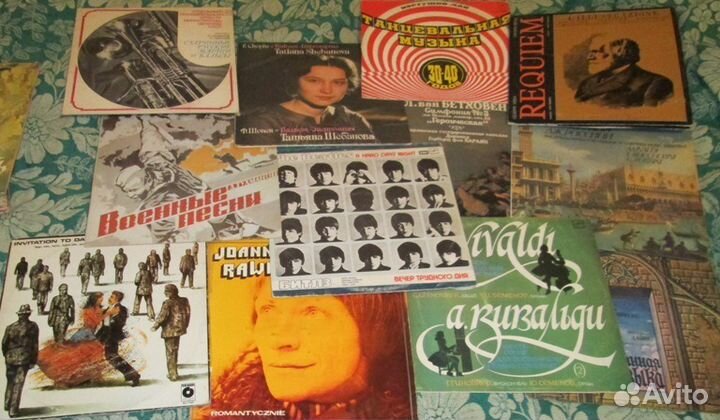 Грампластинки 1000 шт. винил. рок, джаз, хор
