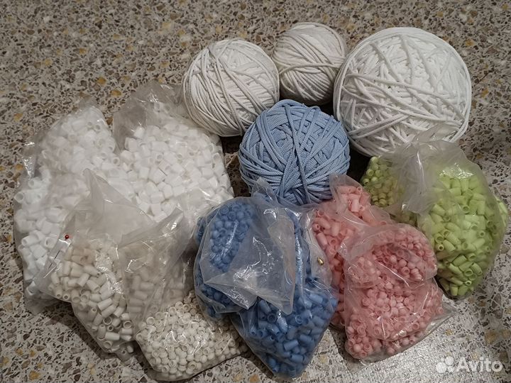 Шнур для шитья, наконечники для шнура с заглушками