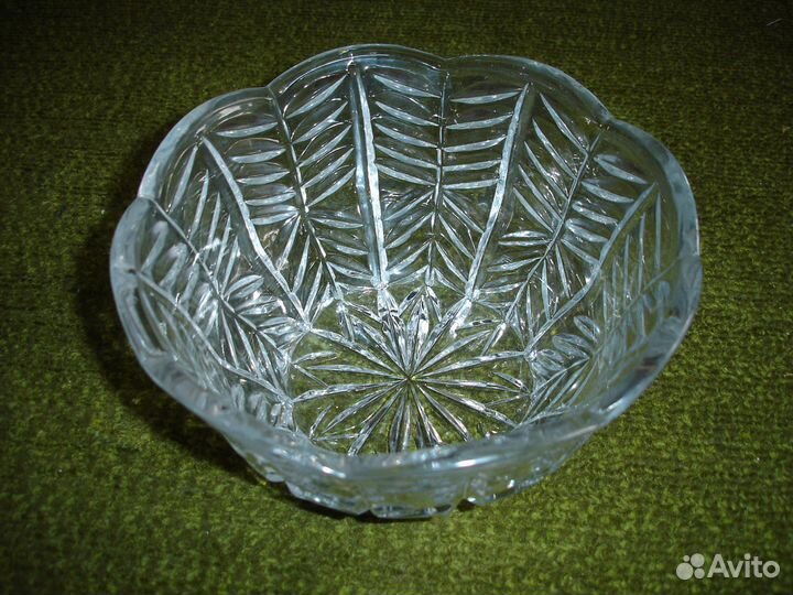 Салатница хрустальная