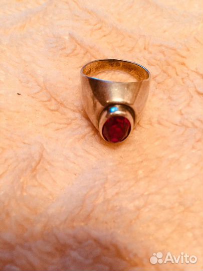 Кольцо серебро 875