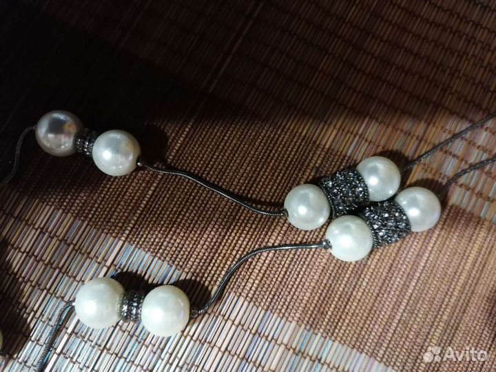 Сотуар под жемчуг бижутерия длина 1метр