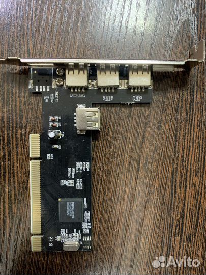 Плата PCI 3+1 порта USB 2.0