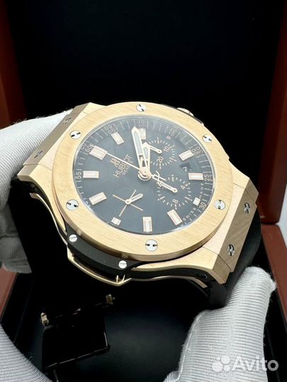 Золотые механические часы Hublot мужские