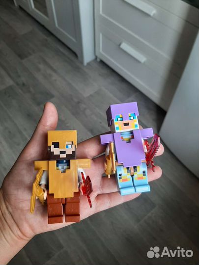 Lego человечки майнкрафт
