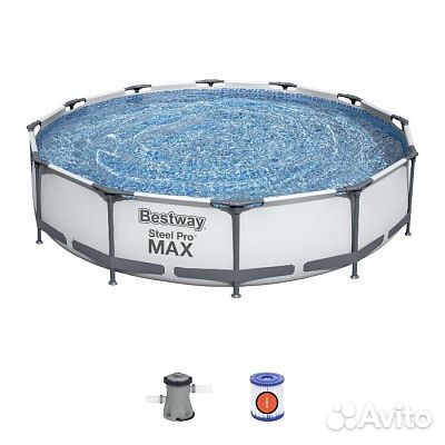 Бассейн каркасный Bestway 366 х 76 см, 6473 л, c ф