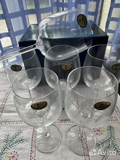 Бокалы для вина богемия Чехия