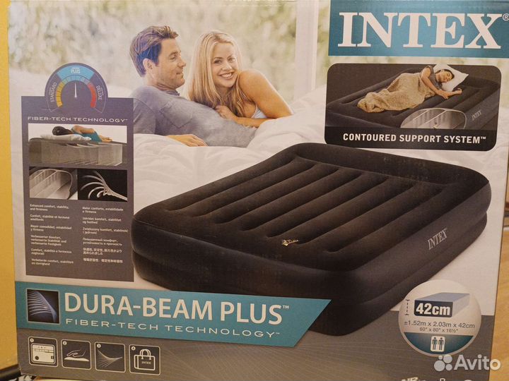 Матрас надувной с электронасосом