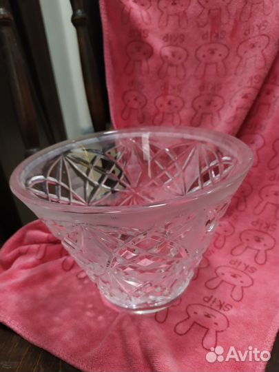 Хрустальная ваза фруктовница СССР