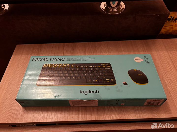 Комплект клавиатура + мышь Logitech MK240 Nano
