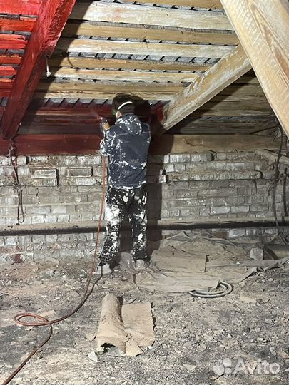 Обработка дерева огнебиозащитой