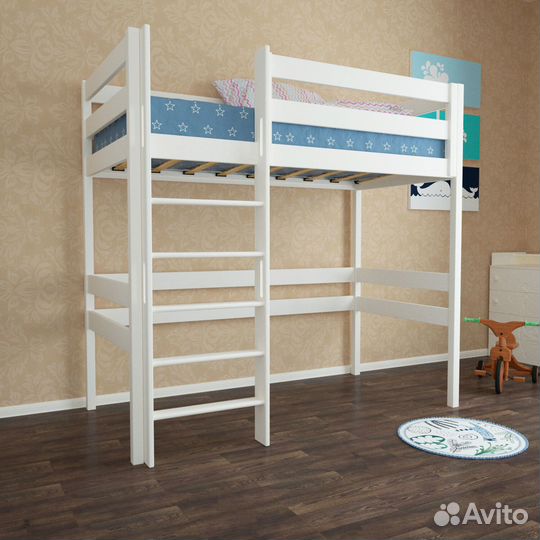 Кровать чердак деревянная