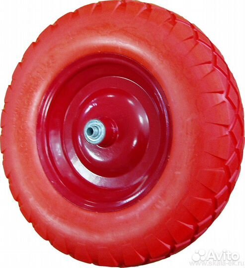 Колесо для тачки пенополиуретан. 4,00*8 (ось 20)