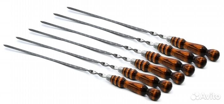 Шампур с деревянной ручкой, 45 см