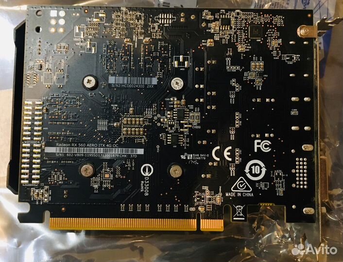 Продам видеокарту MSI Radeon RX 560 aero ITX 4GB