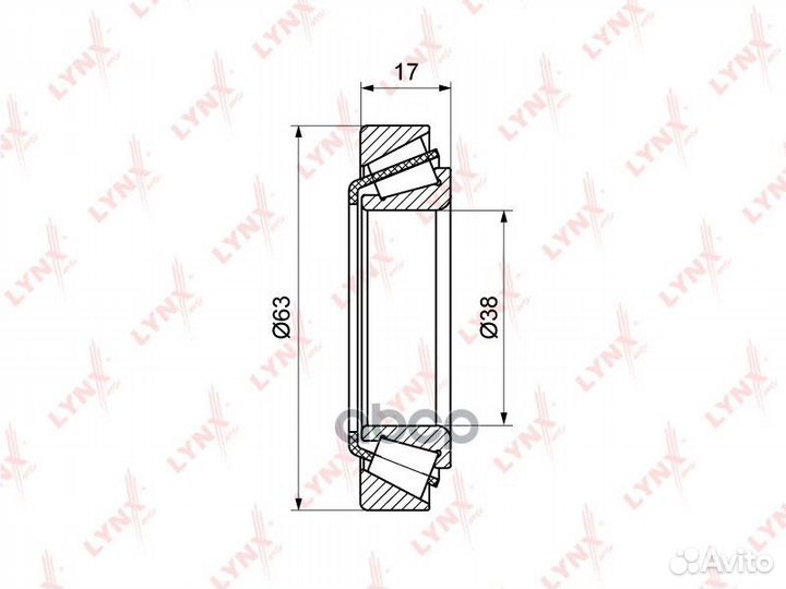 Комплект подшипника ступицы колеса перед WB