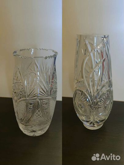 Винтажные хрустальные вазы СССР