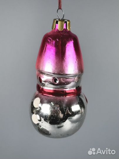 Елочная игрушка снеговик СССР