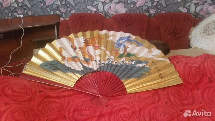 Веер на стену японский большой пано