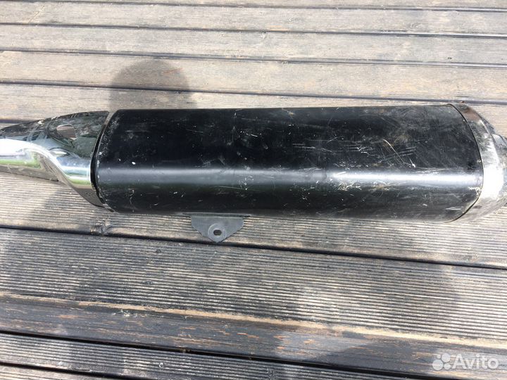 Оригинальный глушитель на Suzuki Hayabusa