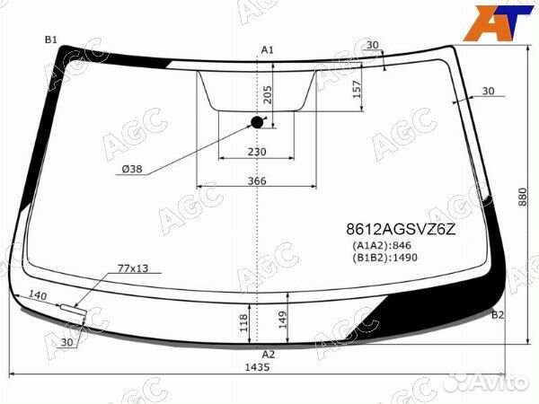 Стекло лобовое volkswagen jetta