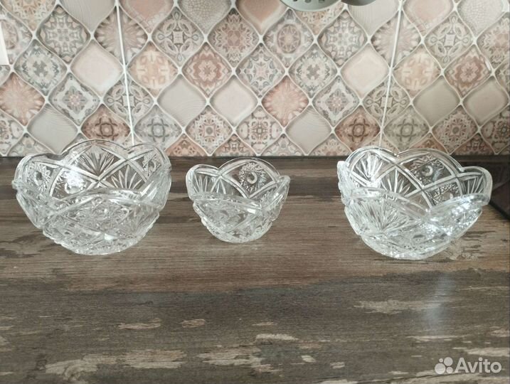 Салатники хрусталь СССР