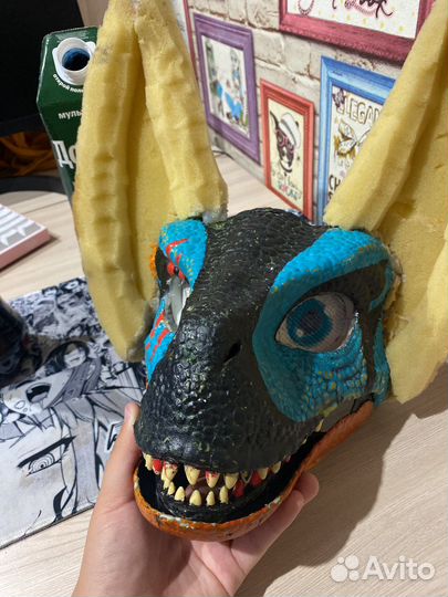 Маска раптора фурри