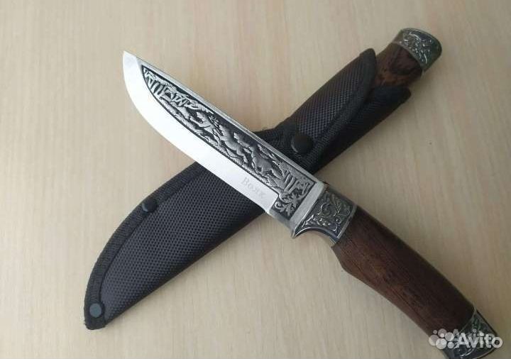 Нож для охоты рыбалки туризма. Сталь 65X13. Новый