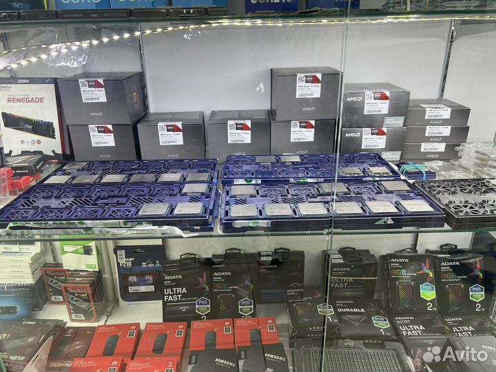 Процессоры новые 13100F, 10400F, 7600X, 7950X