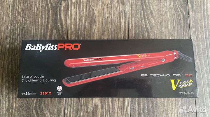 Щипцы-выпрямитель Babyliss Fast Furios,BAB2072epre