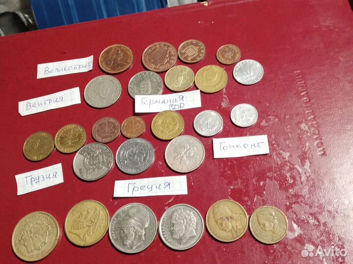 Монеты иностранные стран на букву 