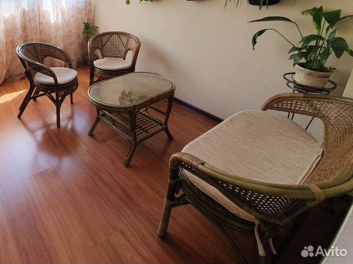 Ротанг натуральный комплект 4 предмета