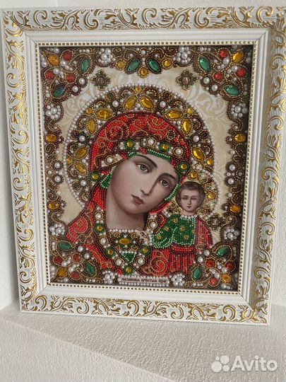 Иконы вышитые бисером, набор