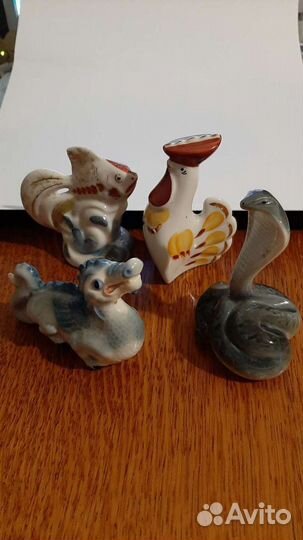 Фигурки ссср,петушок, хрустальная туфелька