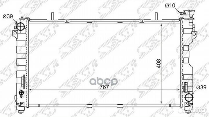 Радиатор Chrysler Town&Country 00-07 / Voyager