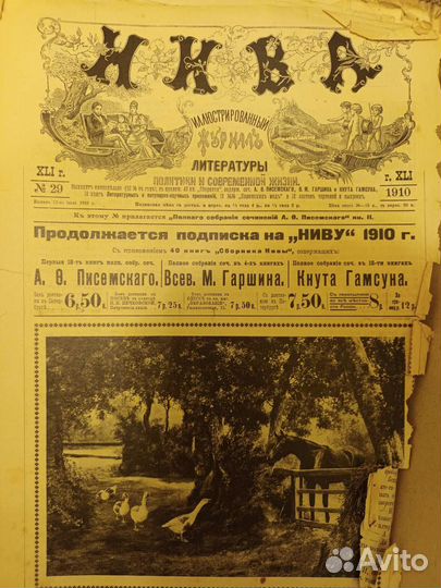 Журналы Нива 1910 года