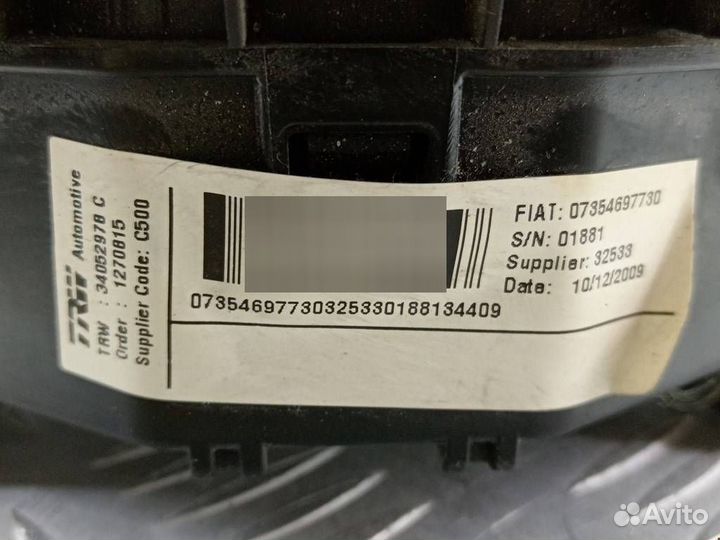 Подушка безопасности водителя Peugeot 2010