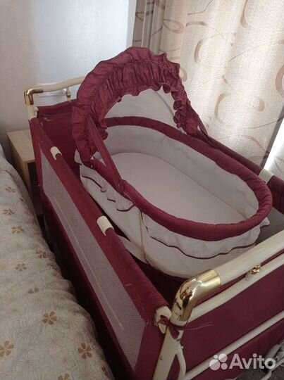 Детская кроватка трансформер с люлькой