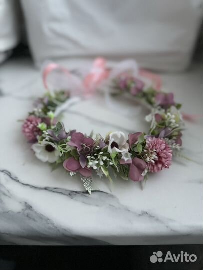 Венок на голову из цветов