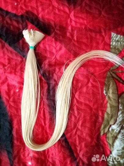 Волосы для наращивания 70 см блонд
