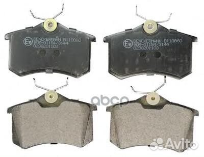 Колодки тормозные задние B110860 Denckermann